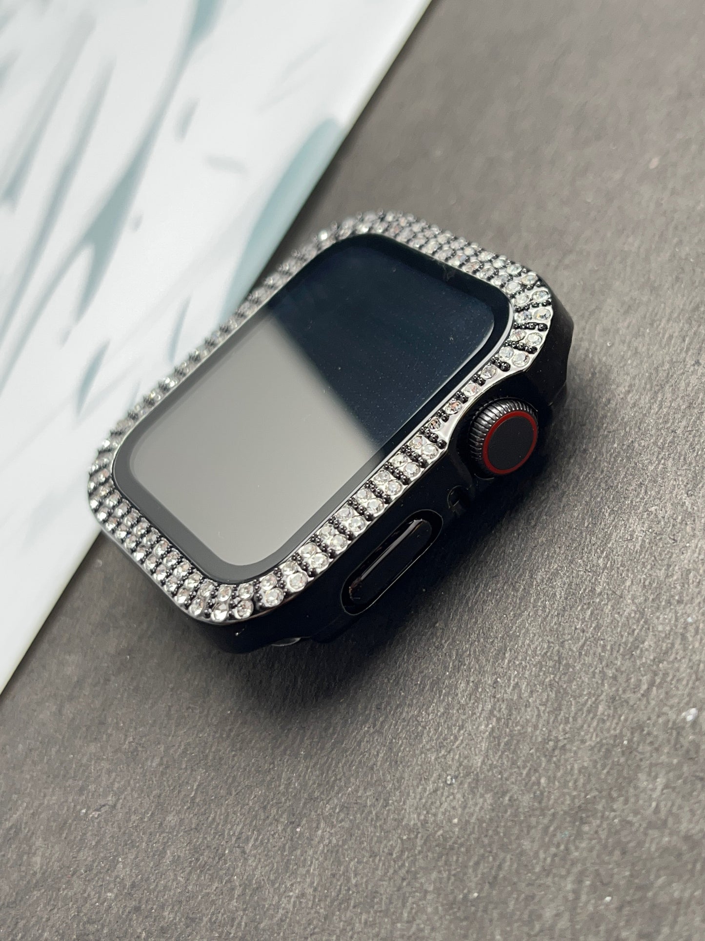 Diamond Bling Black Case Cover for Apple Watch
