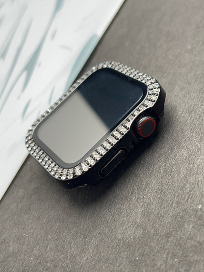 Diamond Bling Black Case Cover for Apple Watch