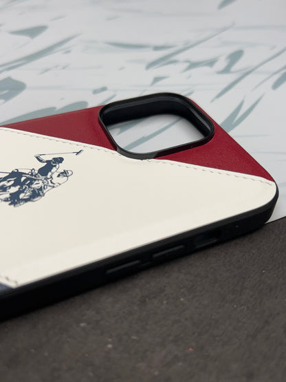 Santa Barbara U.S POLO Red-Blue Back Cover for iPhone