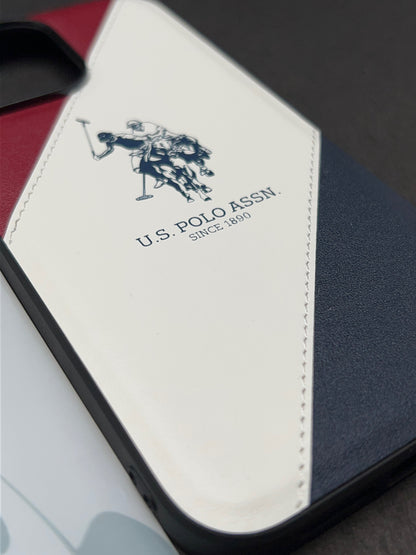 Santa Barbara U.S POLO Red-Blue Back Cover for iPhone