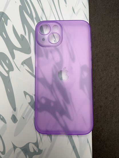 K-Doo Light Purple Ultra Slim Logo Cut Paper Case For iPhone