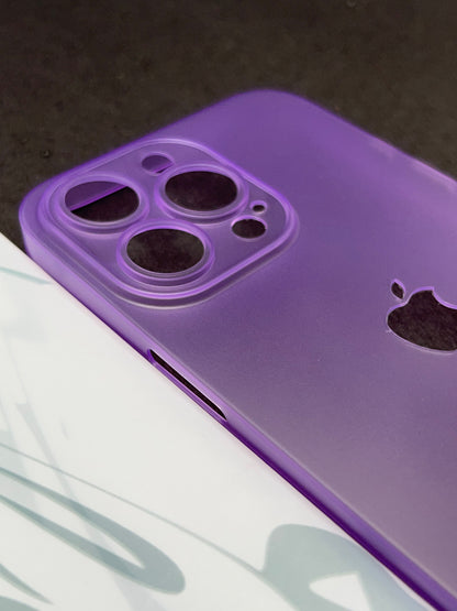 K-Doo Light Purple Ultra Slim Logo Cut Paper Case For iPhone