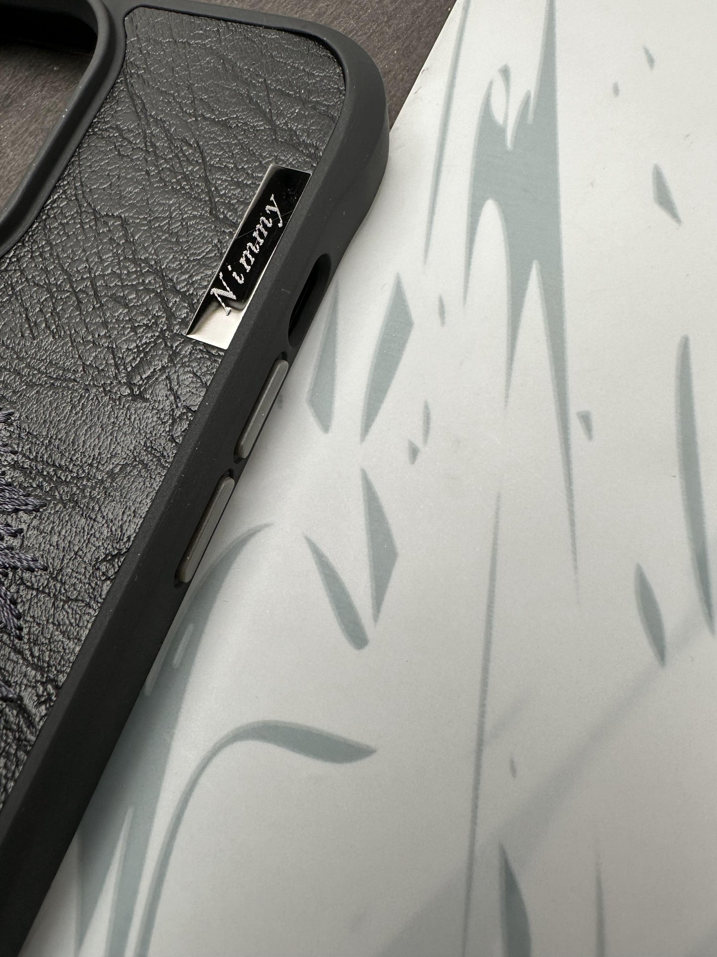 Nimmy Design 3D Embroidery Cases for iPhone King Kong Face Black