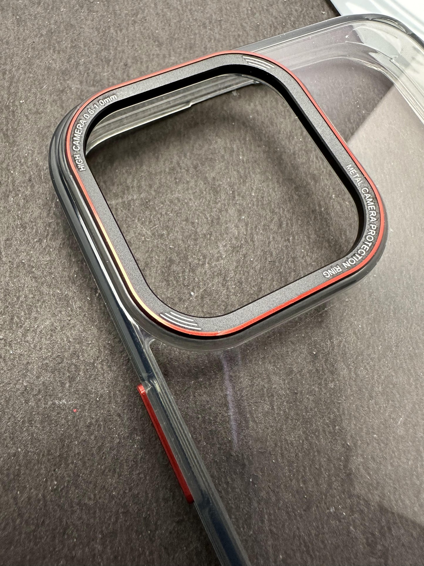 Stylish Black Crystal Clear Hard Back Soft TPU Edge Case For iPhone