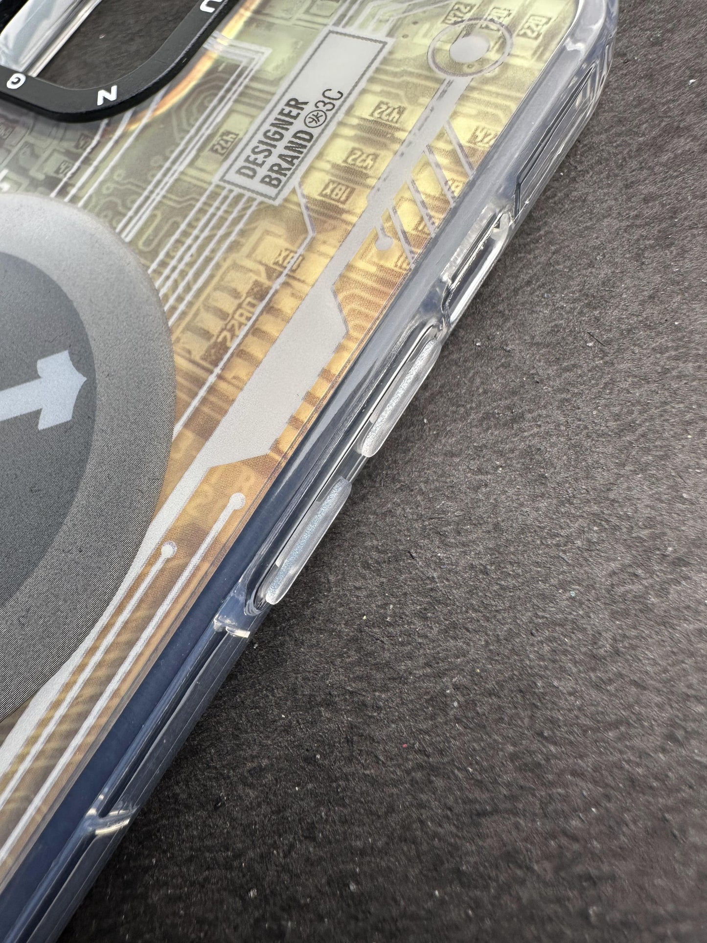 Youngkit Futuristic Circuit With Magsafe Storm White Case For iPhone