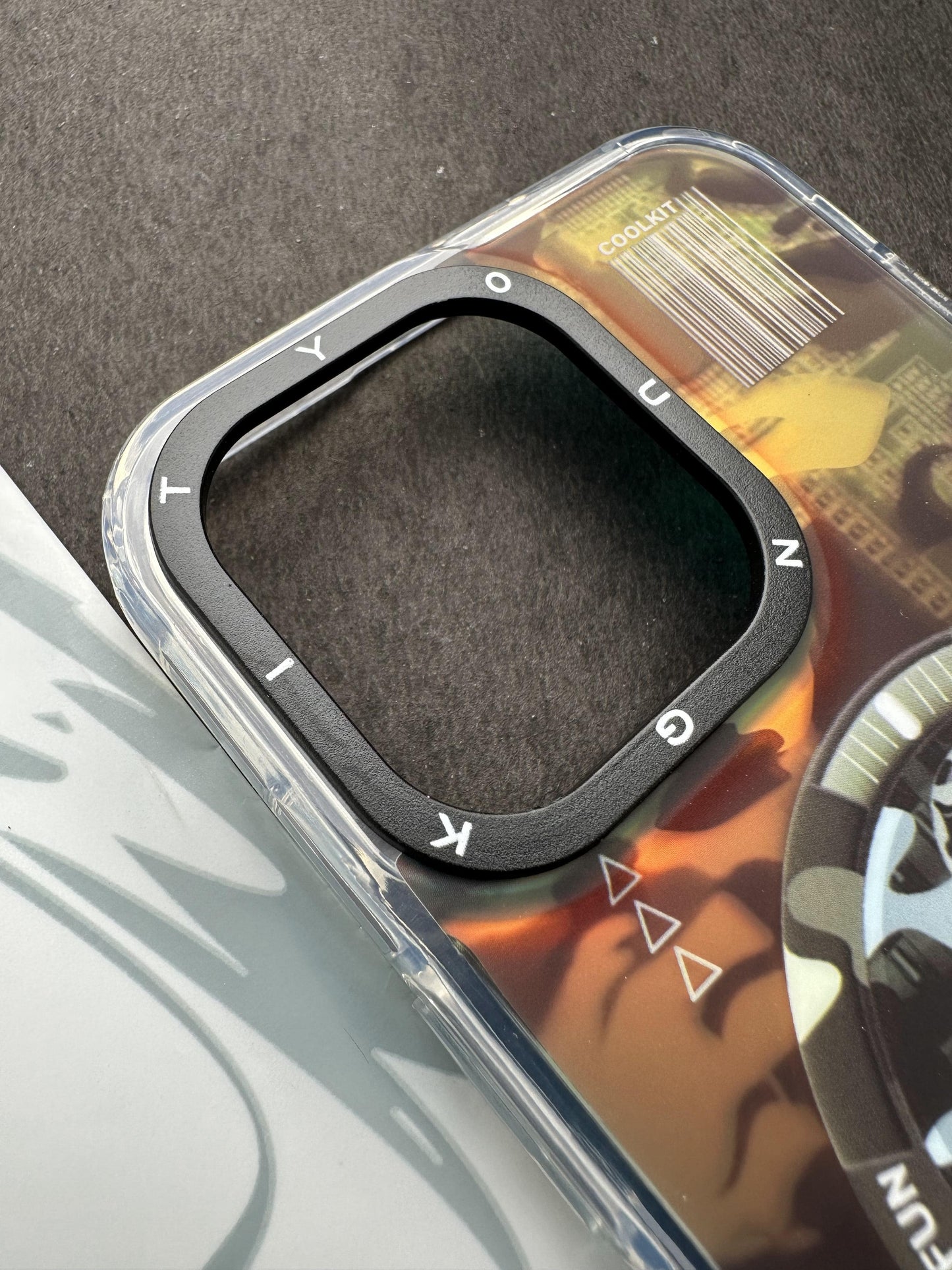 Youngkit Futuristic Circuit With Magsafe Camouflage Green Case For iPhone