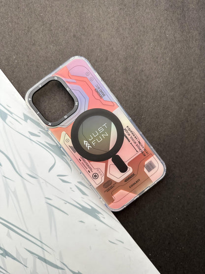 Youngkit Futuristic Circuit With Magsafe Cyberpunk Case For iPhone