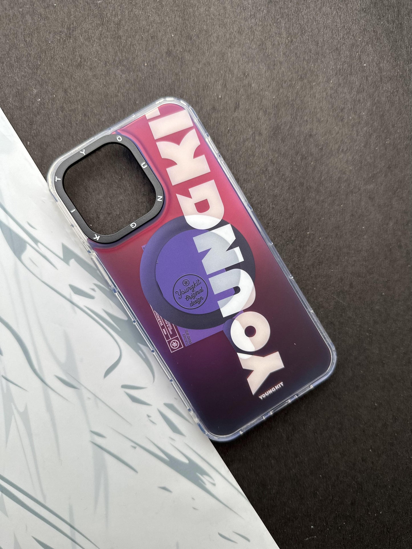 Youngkit Futuristic Circuit With Magsafe Deep Purple YK Case For iPhone