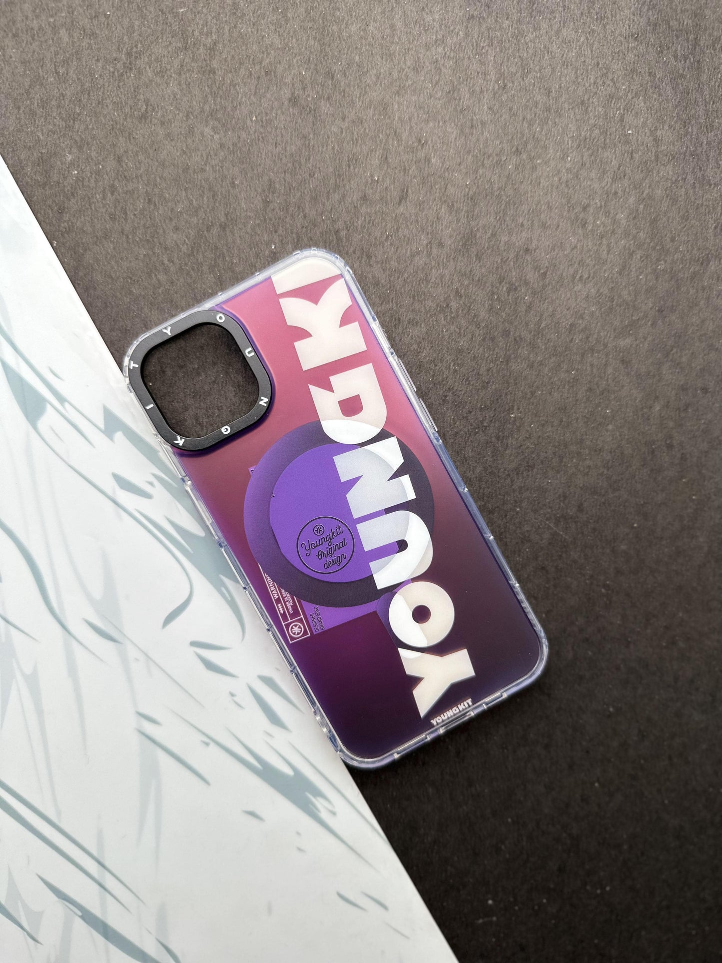 Youngkit Futuristic Circuit With Magsafe Deep Purple YK Case For iPhone