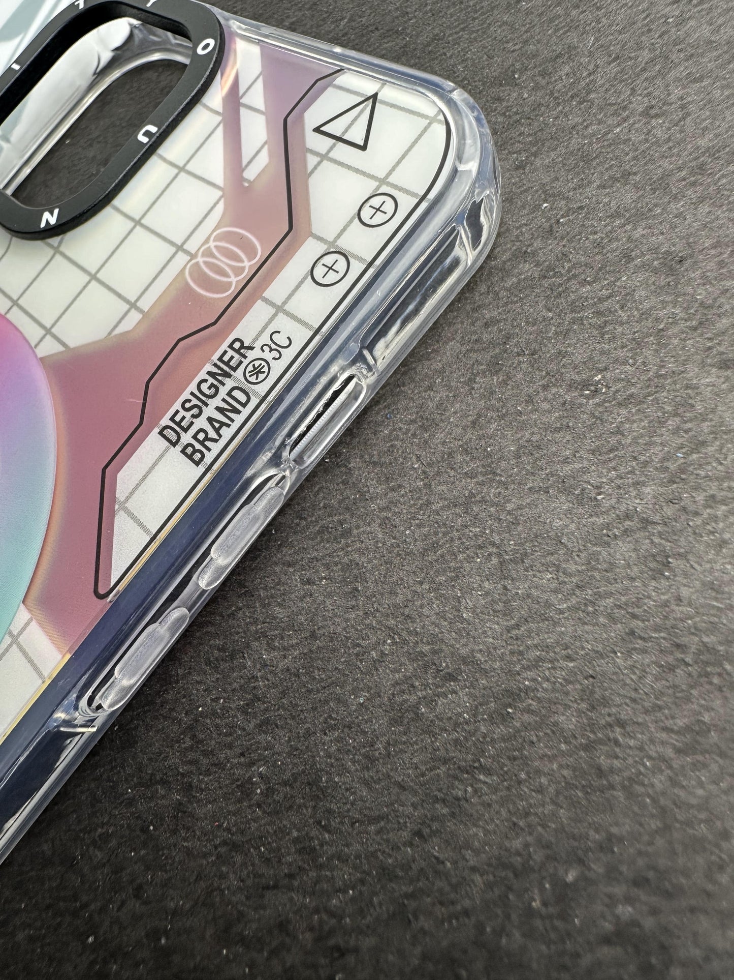 Youngkit Futuristic Circuit With Magsafe Pink Checks Case For iPhone