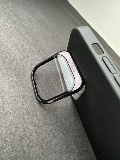 Hidden Bracket Black Frosted Shell Case For iPhone