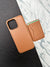 KESTA Cred Series Brown Leather MagSafe Wallet Case For iPhone
