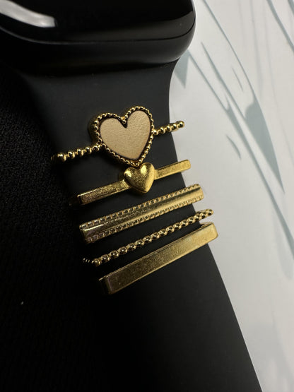 Universal Diamond Big Heart Charm Set For All Smart Watch