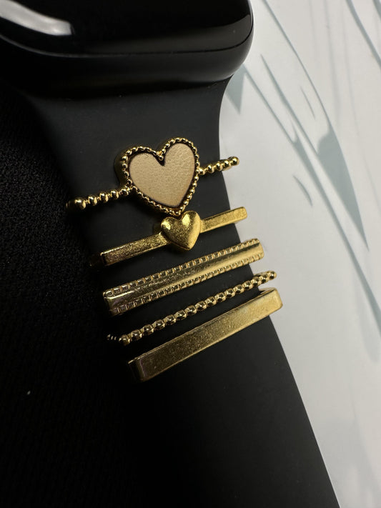 Universal Diamond Big Heart Charm Set For All Smart Watch