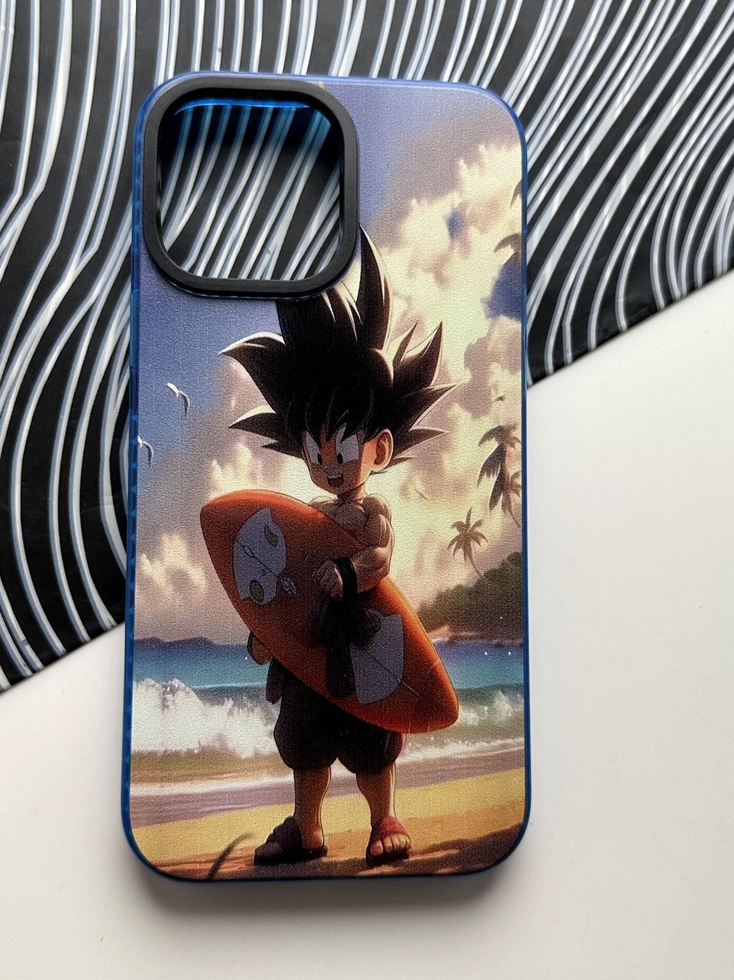 Goku Beach Bumper Case For iPhone