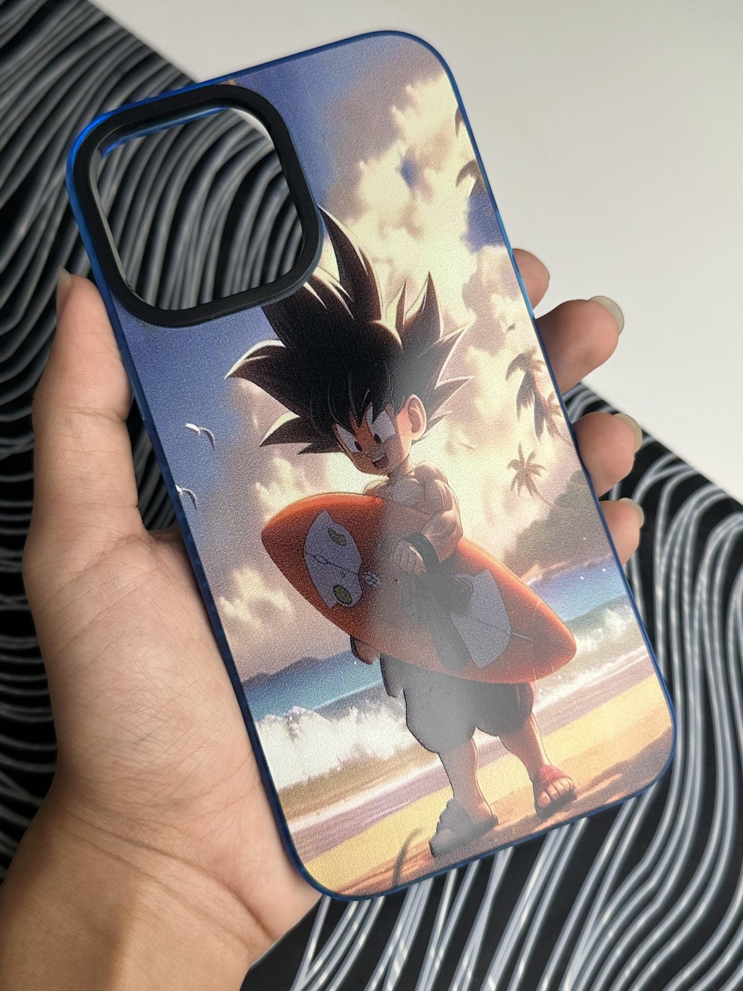 Goku Beach Bumper Case For iPhone