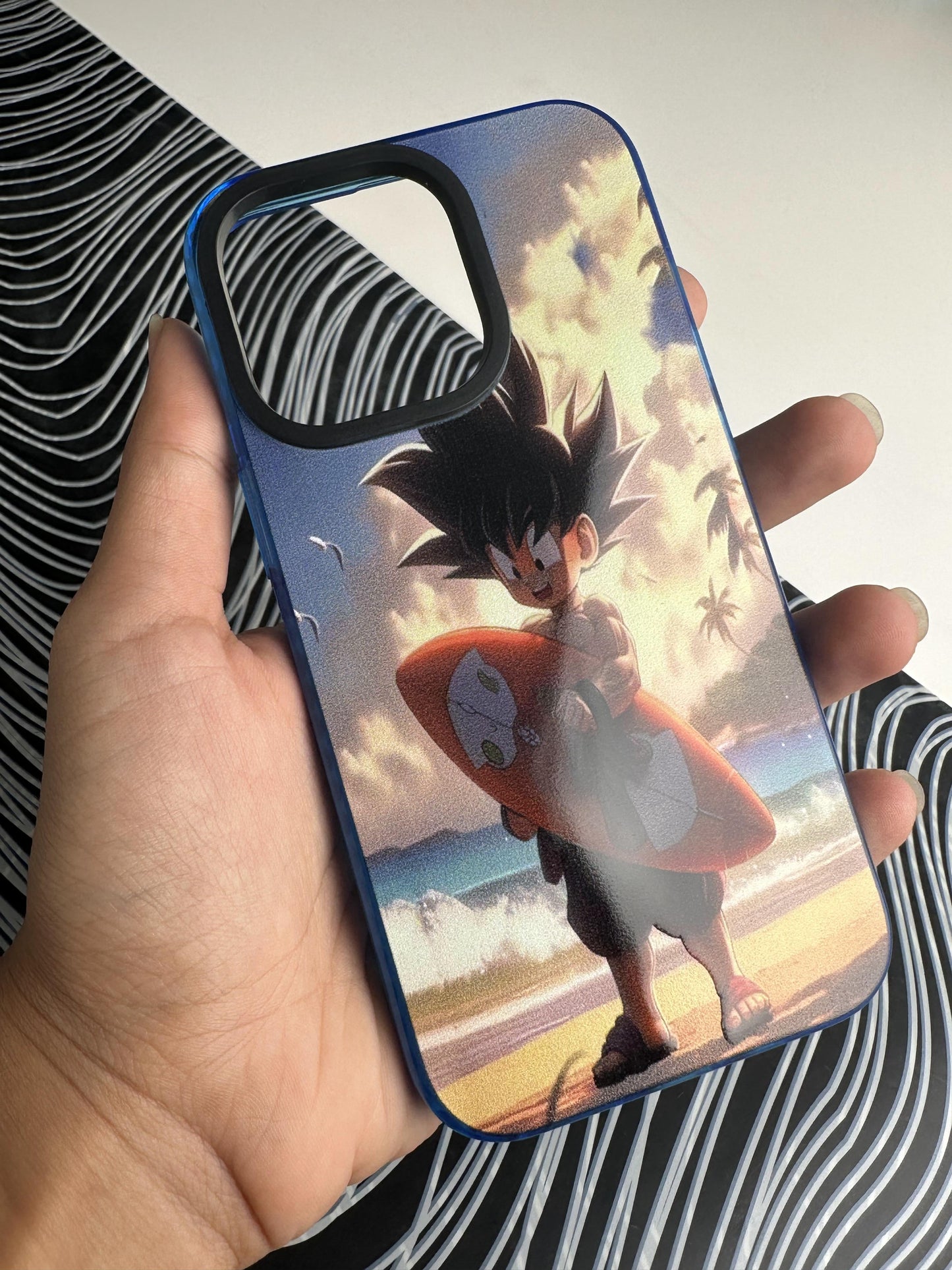 Goku Beach Bumper Case For iPhone