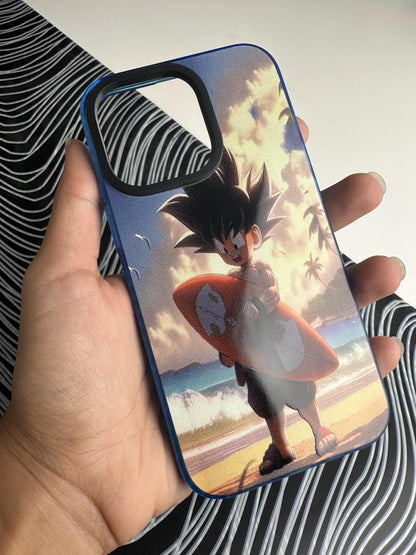 Goku Beach Bumper Case For iPhone