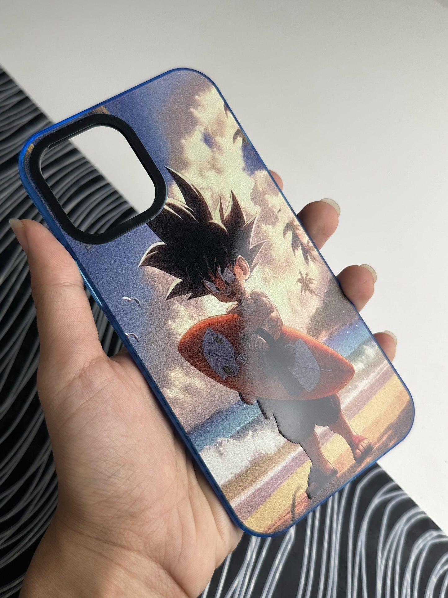 Goku Beach Bumper Case For iPhone