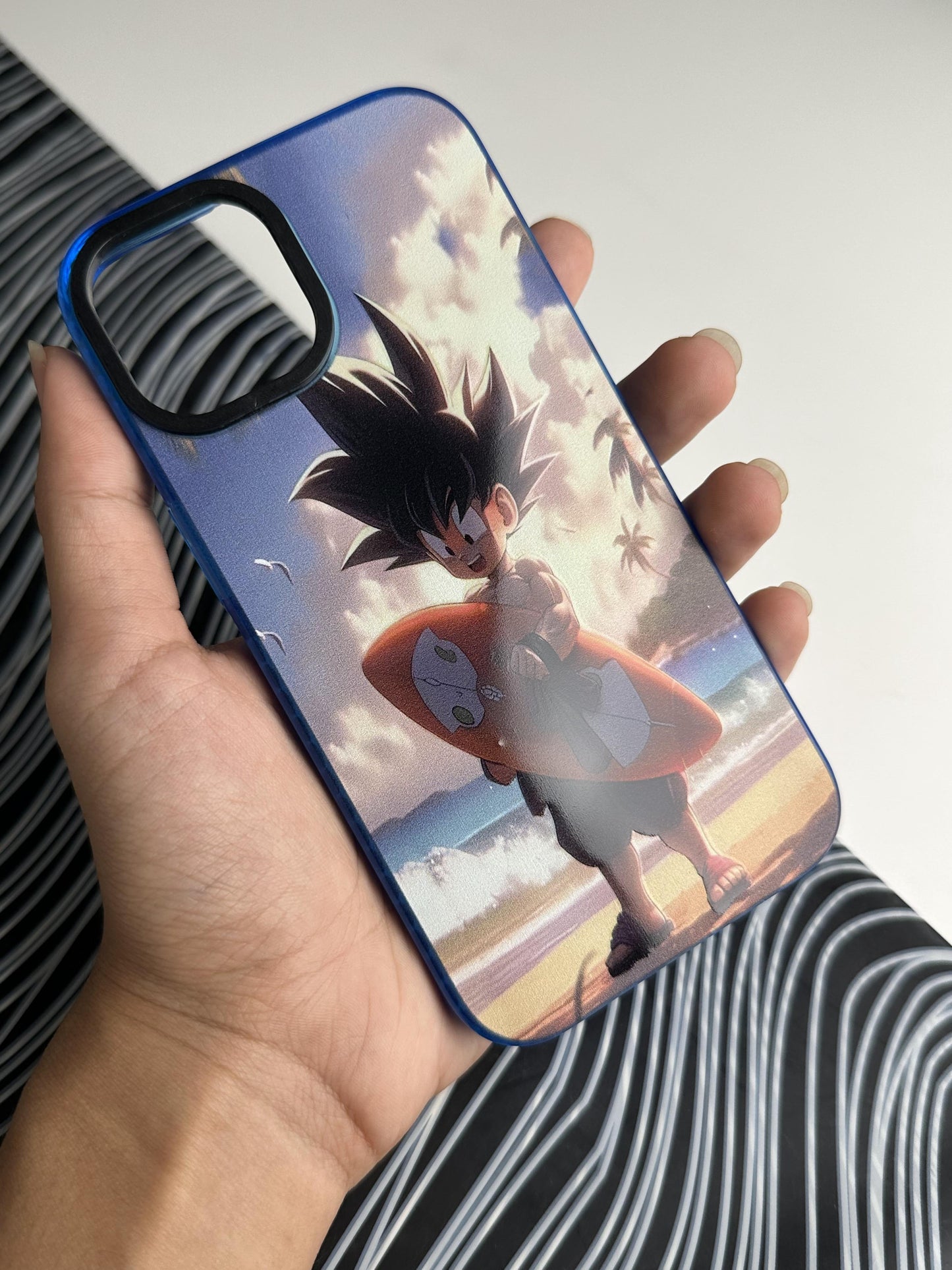 Goku Beach Bumper Case For iPhone