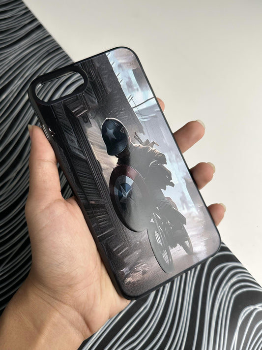 Captain America Cycling Bumper Case For iPhone 7+ / 8+