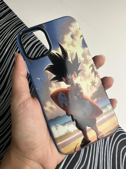 Goku Beach Bumper Case For iPhone