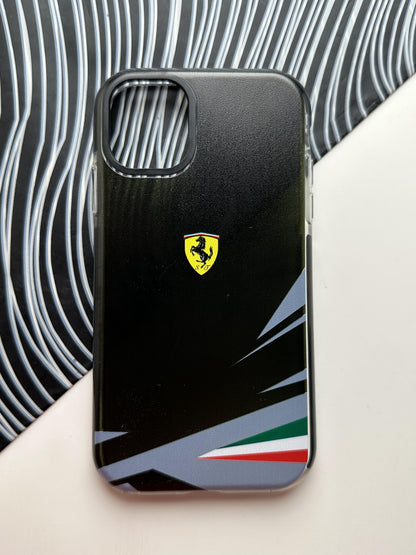 Ferrari Black Bumper Case For iPhone