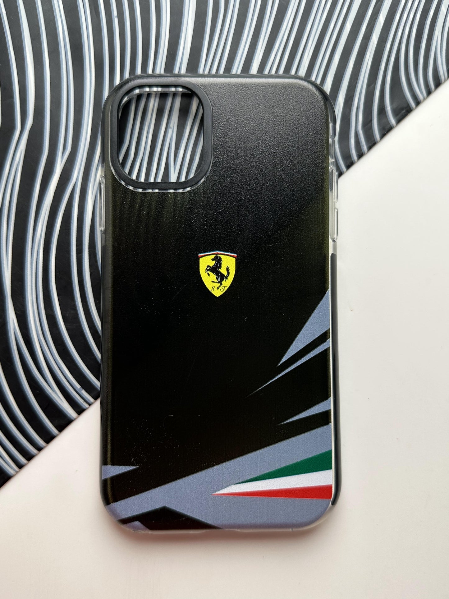 Ferrari Black Bumper Case For iPhone