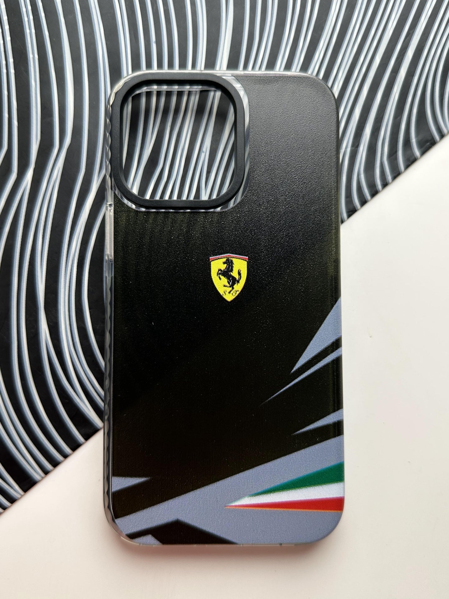 Ferrari Black Bumper Case For iPhone