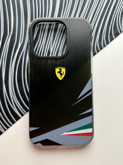 Ferrari Black Bumper Case For iPhone