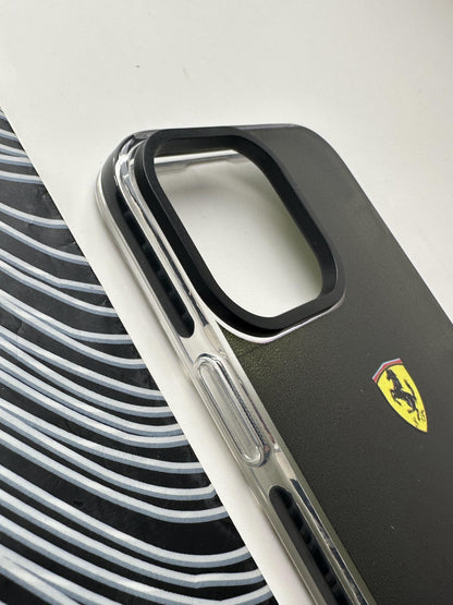 Ferrari Black Bumper Case For iPhone