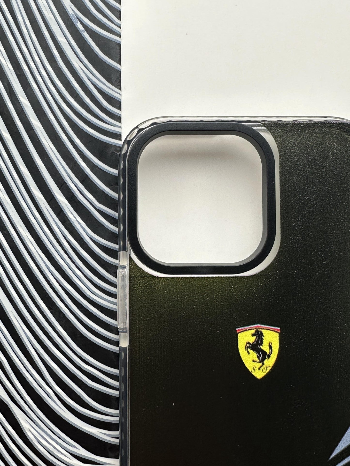Ferrari Black Bumper Case For iPhone