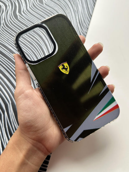 Ferrari Black Bumper Case For iPhone
