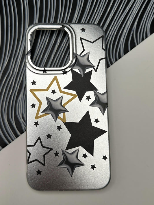 Classy Star Yellow Laser Matte Case For iPhone