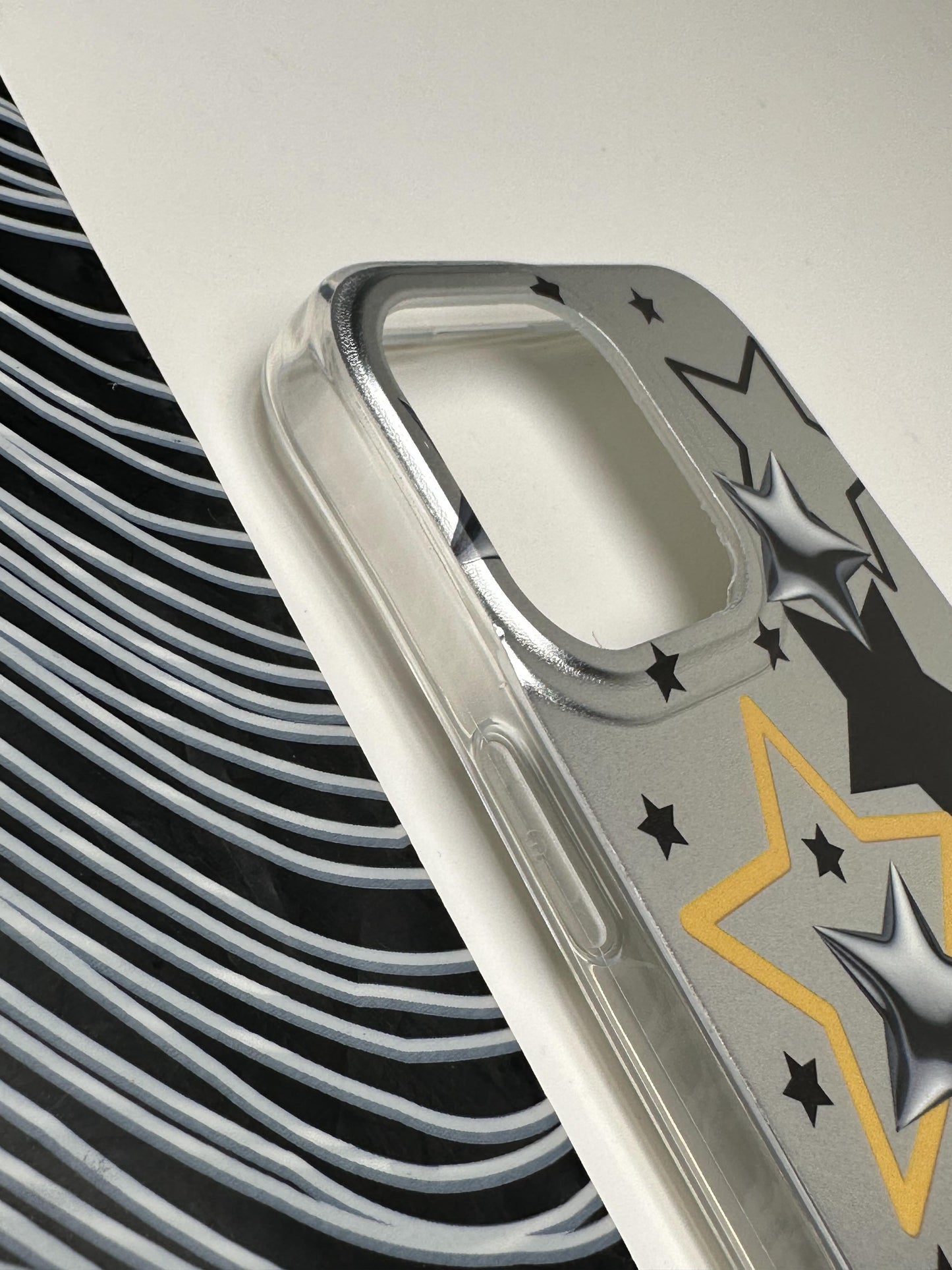 Classy Star Yellow Laser Matte Case For iPhone