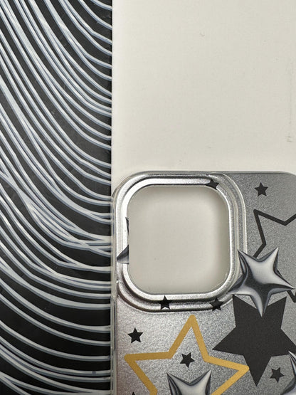 Classy Star Yellow Laser Matte Case For iPhone