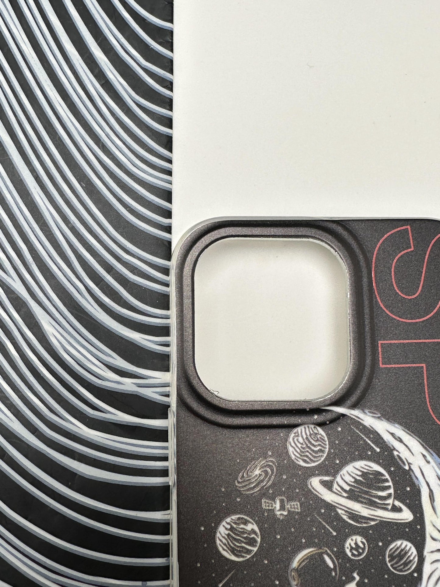 Classy SPACE Black Laser Matte Case For iPhone