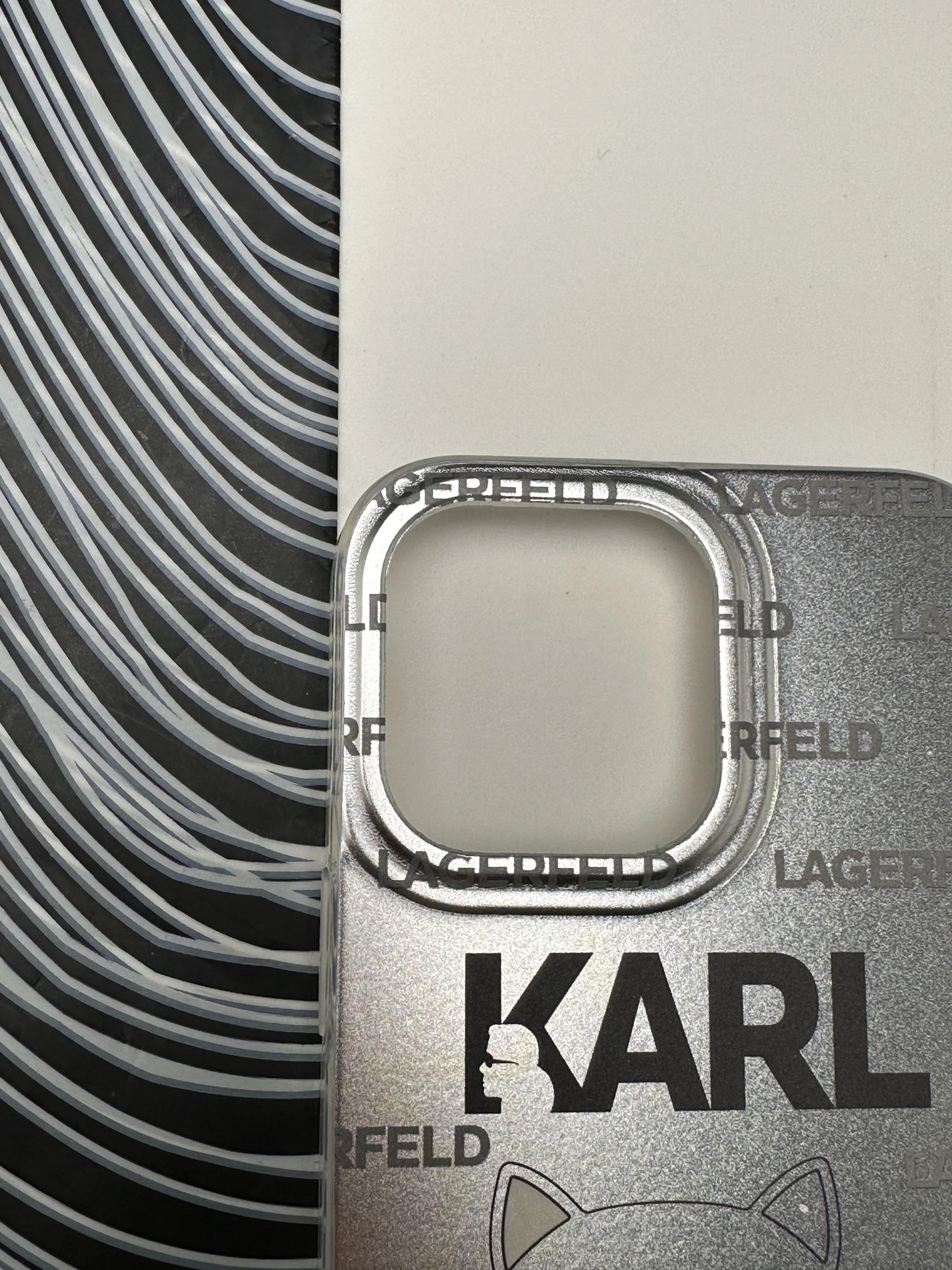 Classy KARL Cat Laser Matte Case For iPhone