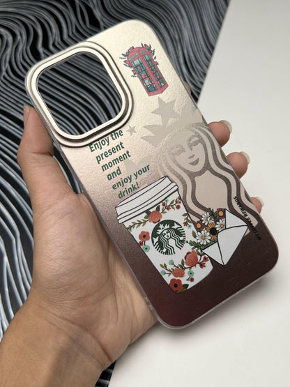 Classy Starbucks Laser Matte Case For iPhone