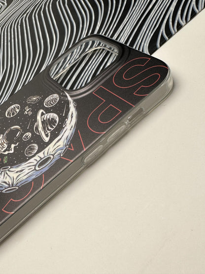 Classy SPACE Black Laser Matte Case For iPhone