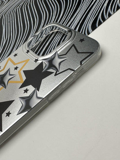 Classy Star Yellow Laser Matte Case For iPhone