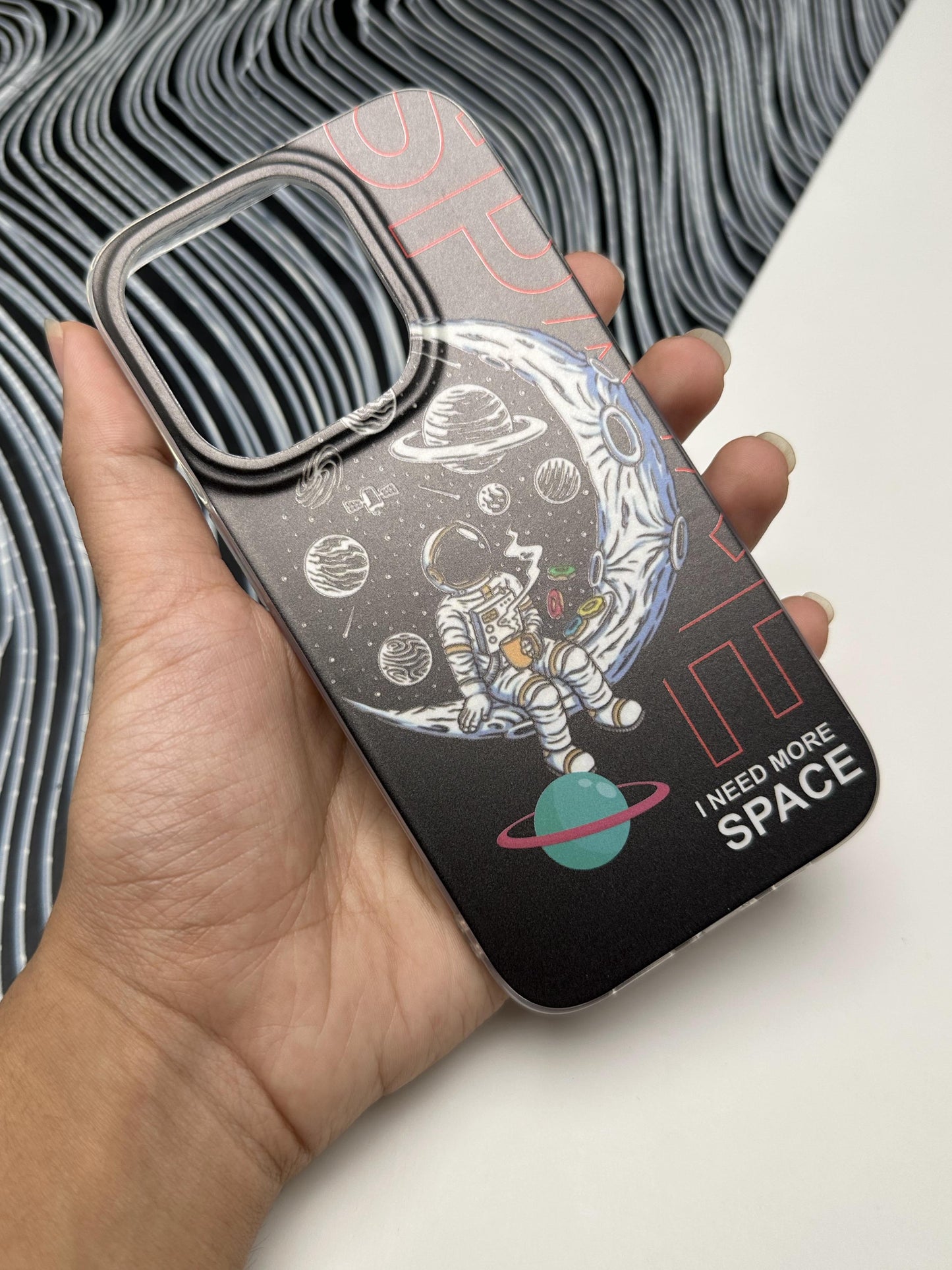 Classy SPACE Black Laser Matte Case For iPhone