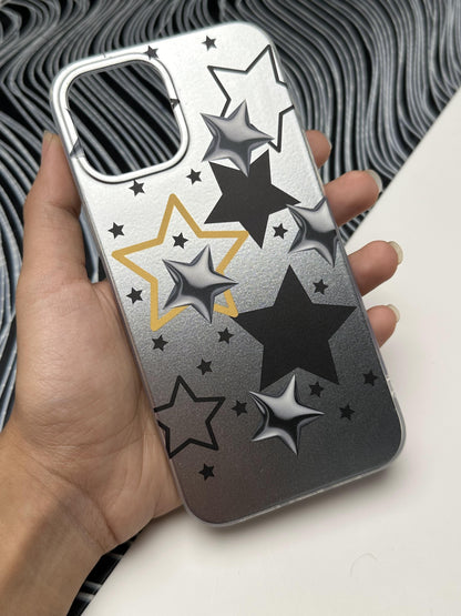 Classy Star Yellow Laser Matte Case For iPhone