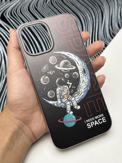 Classy SPACE Black Laser Matte Case For iPhone