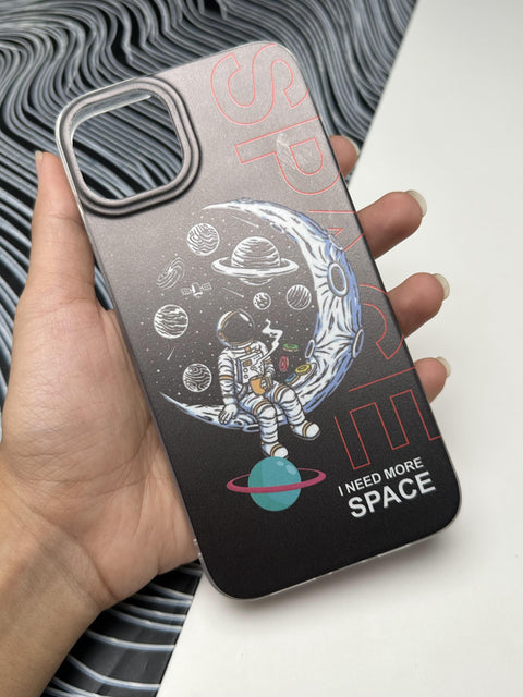 Classy SPACE Black Laser Matte Case For iPhone