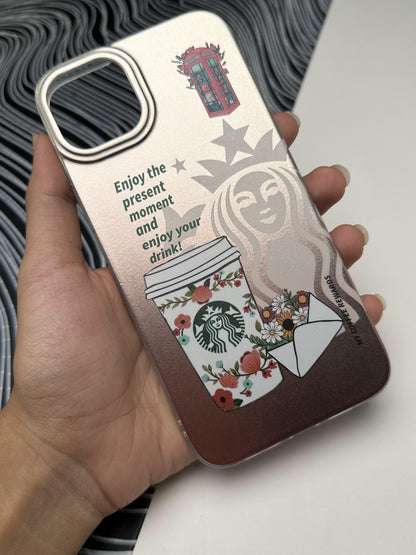 Classy Starbucks Laser Matte Case For iPhone