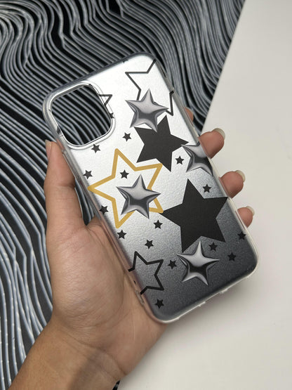 Classy Star Yellow Laser Matte Case For iPhone