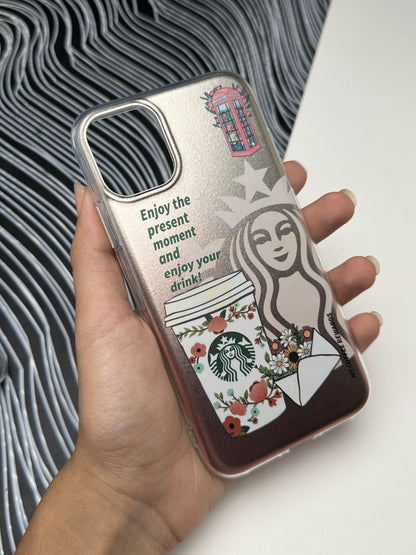Classy Starbucks Laser Matte Case For iPhone