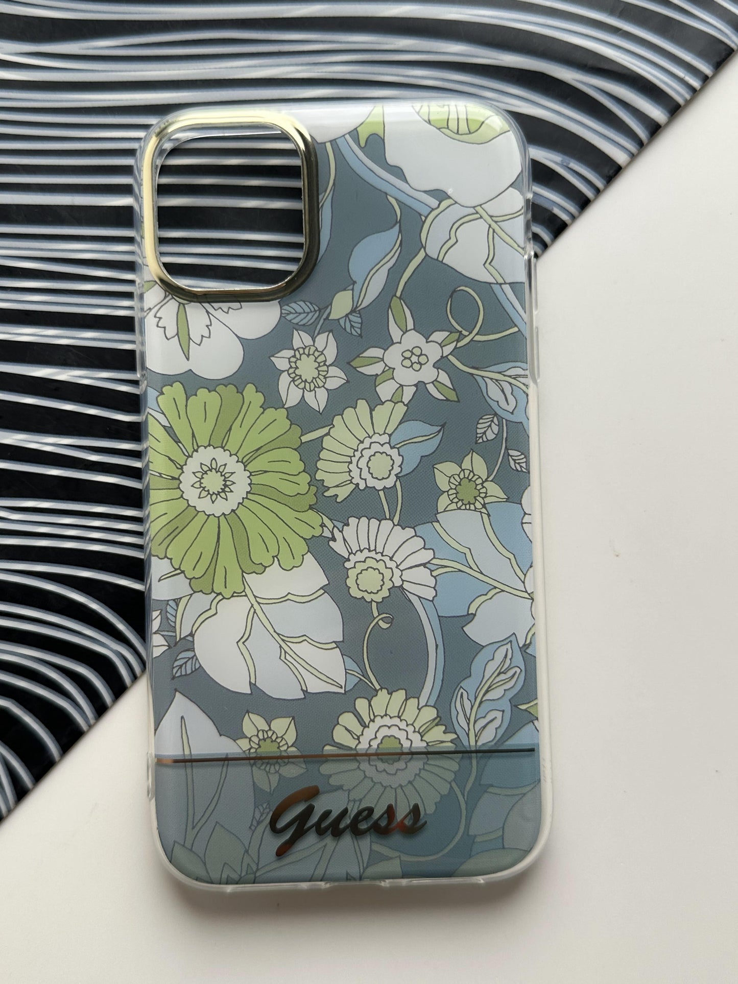 GUESS Green Flower Case For iPhone