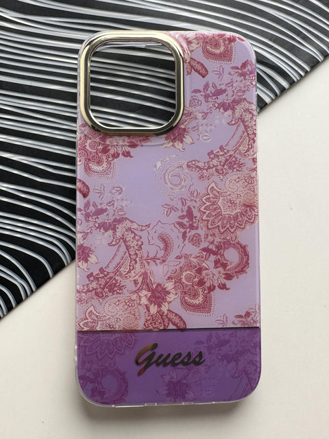 GUESS Pink Flower Case For iPhone